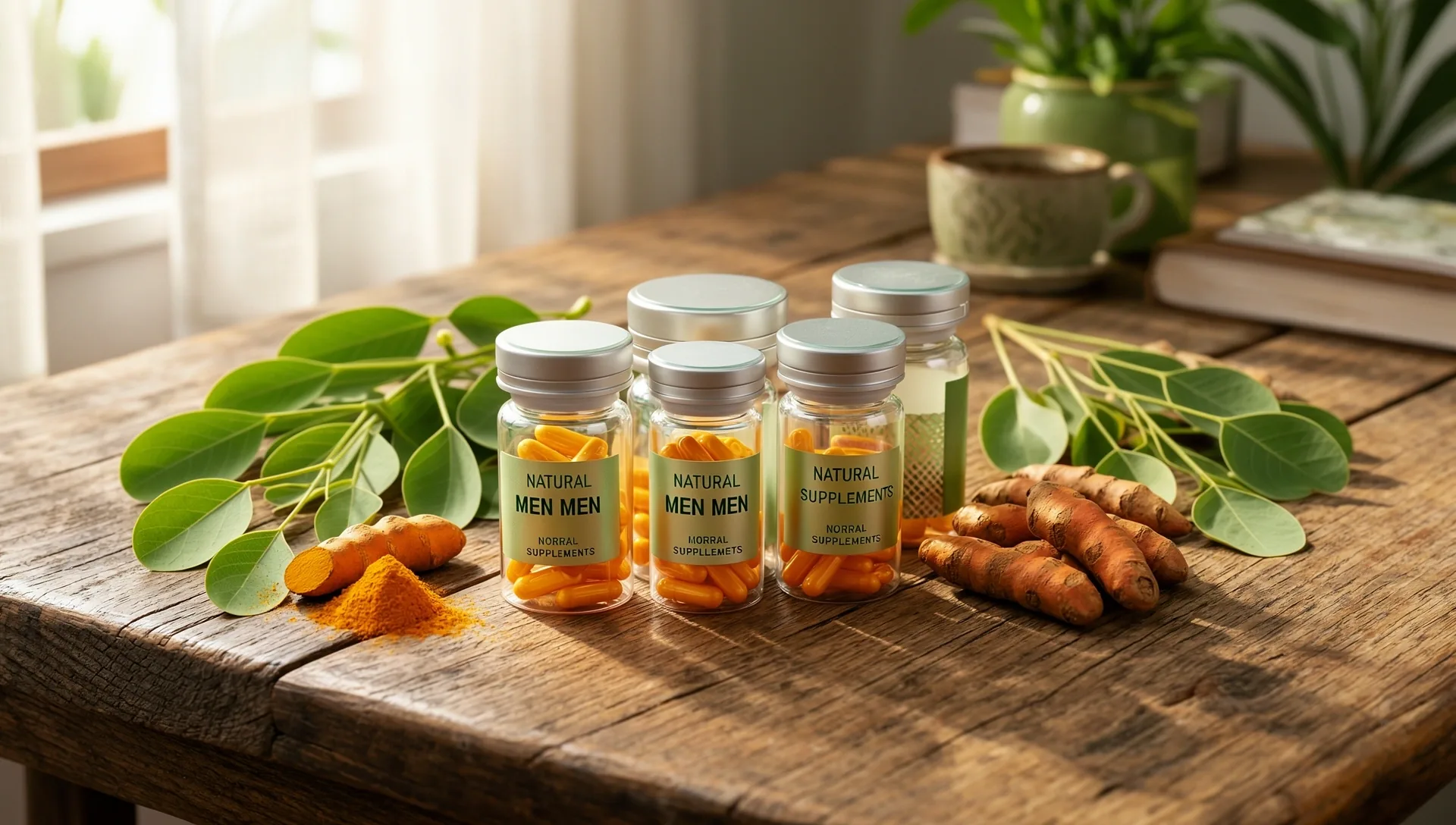 Botanical apothecary setting